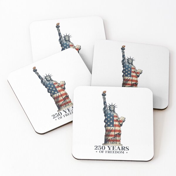 Item preview,  Liberty and Justice for All – Patriotic American Flag Statue of Liberty Design designed and sold by DoodloraStudio.