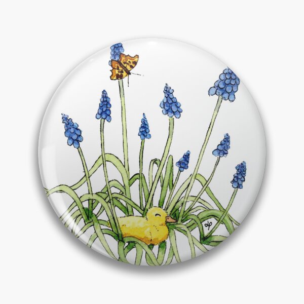 Item preview, Duckling amongst the bluebells designed and sold by CosyDormouseDesigns.