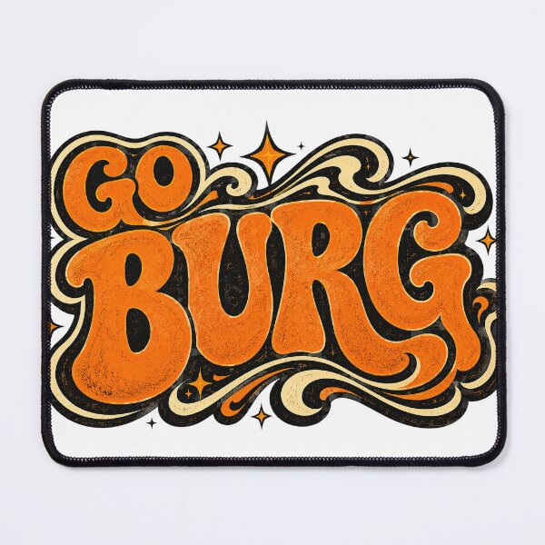 Item preview, GO BURG | Retro Psychedelic Wheelersburg Shirt designed and sold by AOAinc.