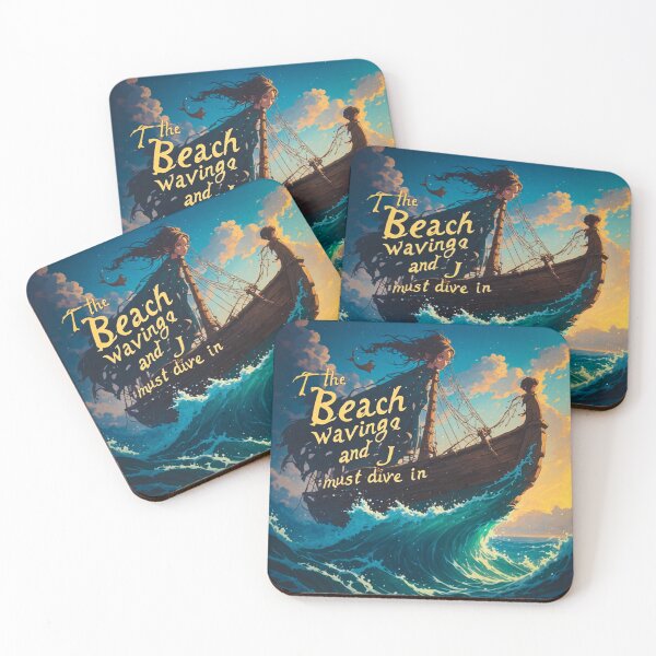 Item preview, Beach is waving and I must dive in designed and sold by Jsw-speedartja.