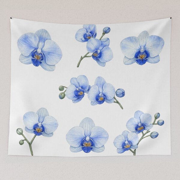 Item preview, Little Blue Orchids designed and sold by scicilysimonee.