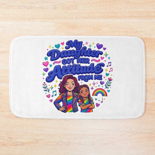 Item preview, My Daughter Got Her Attitude From Me T-Shirt designed and sold by MerchlyMike.