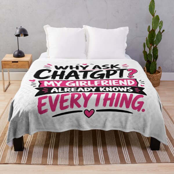 Item preview, Funny Girlfriend Knows Everything Quote designed and sold by HiteshArt111.