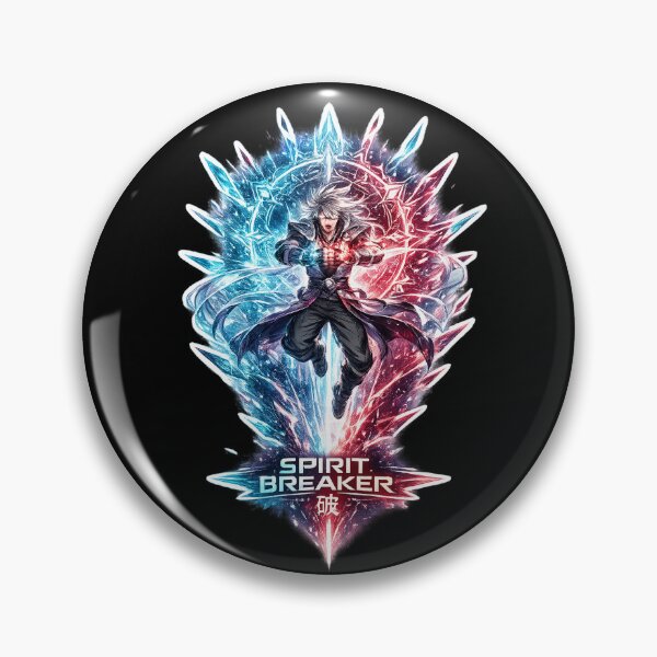 Item preview, Spirit Breaker — Anime Warrior Divides Fire and Ice designed and sold by Cyber Kitsune.
