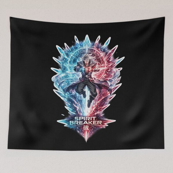 Item preview, Spirit Breaker — Anime Warrior Divides Fire and Ice designed and sold by Cyber Kitsune.