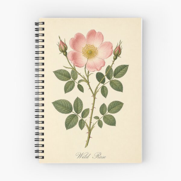 Item preview, Antique Wild Rose Vintage Botanical Illustration designed and sold by NuvoraNest.