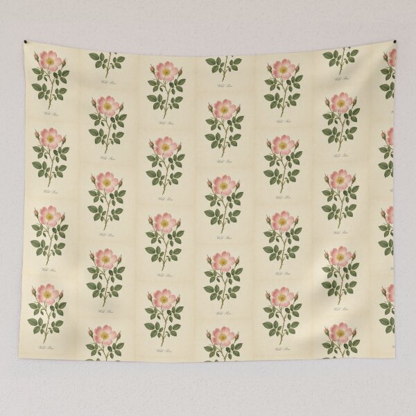 Item preview, Antique Wild Rose Vintage Botanical Illustration designed and sold by NuvoraNest.