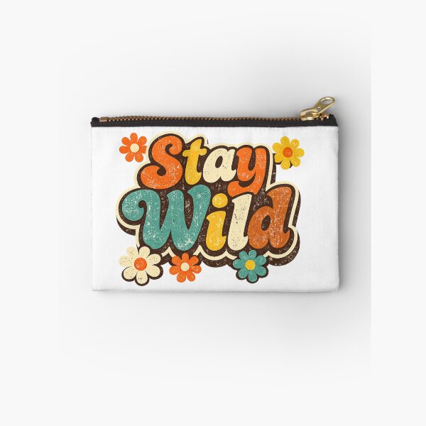 Item preview, Stay Wild Vintage 70s Retro Flower T-Shirt designed and sold by Saad Art.