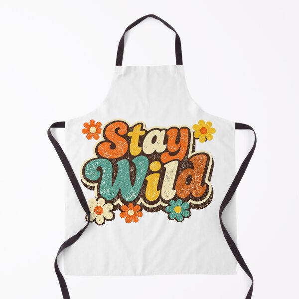Item preview, Stay Wild Vintage 70s Retro Flower T-Shirt designed and sold by Saad Art.
