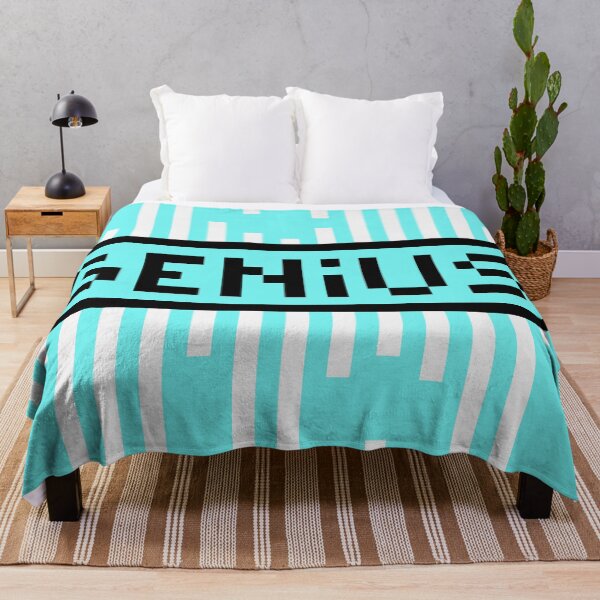 Item preview, GENIUS — Pixel Art Word | Retro 8-Bit Two-Tone Typography designed and sold by Mouremandier.