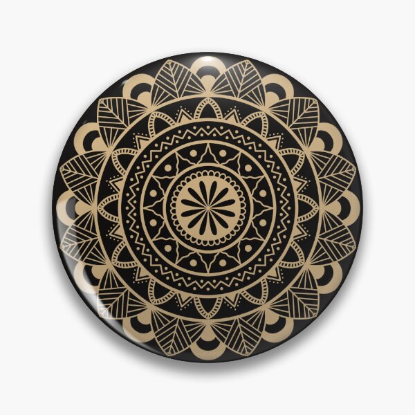 Item preview, Gold Mandala Luxury Pattern | Black Gold Seamless Ornate designed and sold by Dino-Lune.