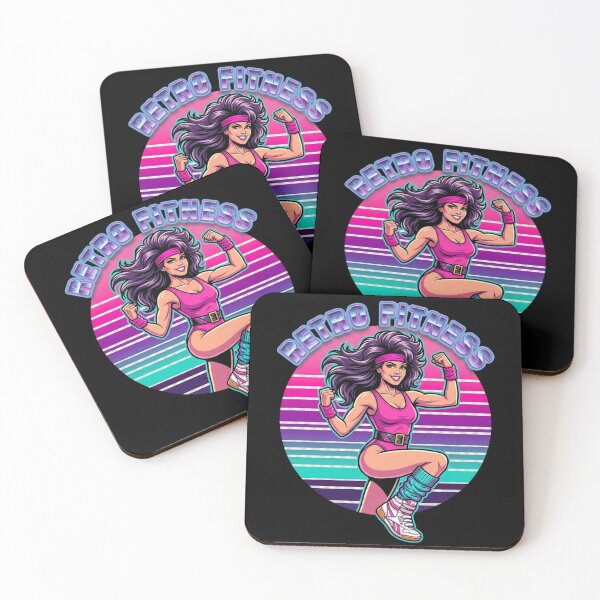 Item preview, 80s Retro Fitness Aerobics Goddess Vaporwave Icon designed and sold by KelliesGrafix.