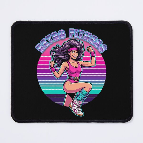 Item preview, 80s Retro Fitness Aerobics Goddess Vaporwave Icon designed and sold by KelliesGrafix.