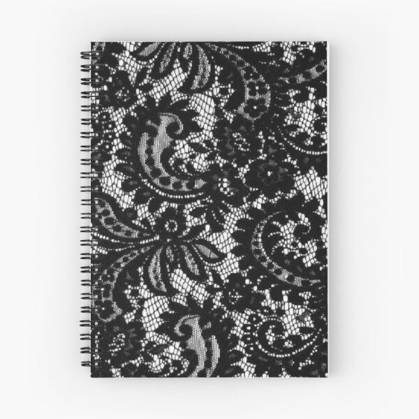 Artikelvorschau, Elegantes Vintage-Spitzenmuster in Schwarz und Weiß entworfen und verkauft von Hrndz Store.