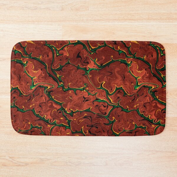 Item preview, Green roots on a bright sienna earth ground designed and sold by NadiaChevrel.