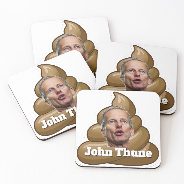 Item preview, Anti John Thune South Dakota Senator Sticker designed and sold by CataractPress.