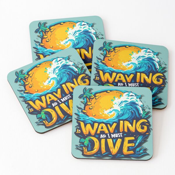Item preview, Beach is waving and I must dive in designed and sold by Jsw-speedartja.