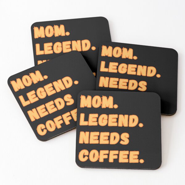 Item preview, Mom Legend Needs Coffee Funny Caffeine Lover designed and sold by Gravelpeak Co..