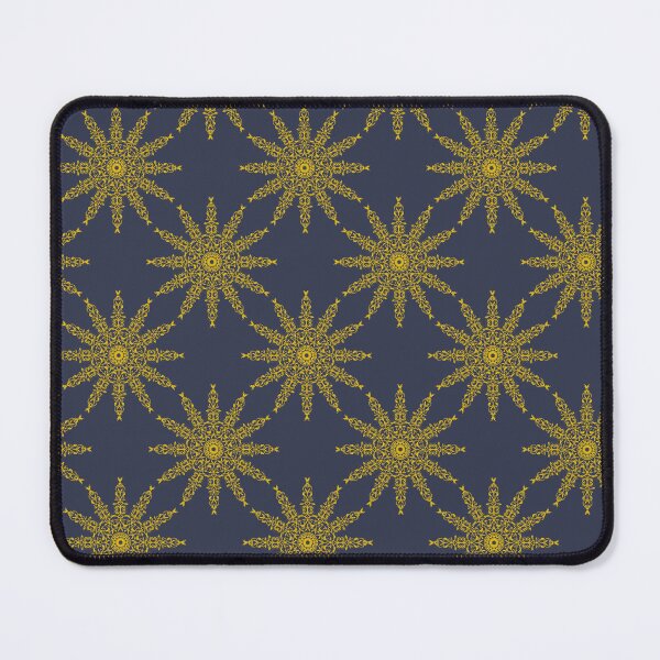 Item preview, Gold Filigree Luxury Pattern | Navy Blue Baroque Seamless designed and sold by Dino-Lune.