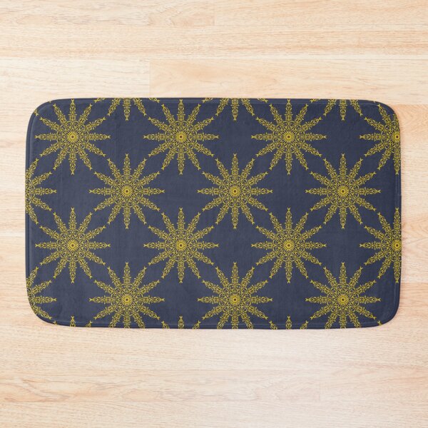 Item preview, Gold Filigree Luxury Pattern | Navy Blue Baroque Seamless designed and sold by Dino-Lune.