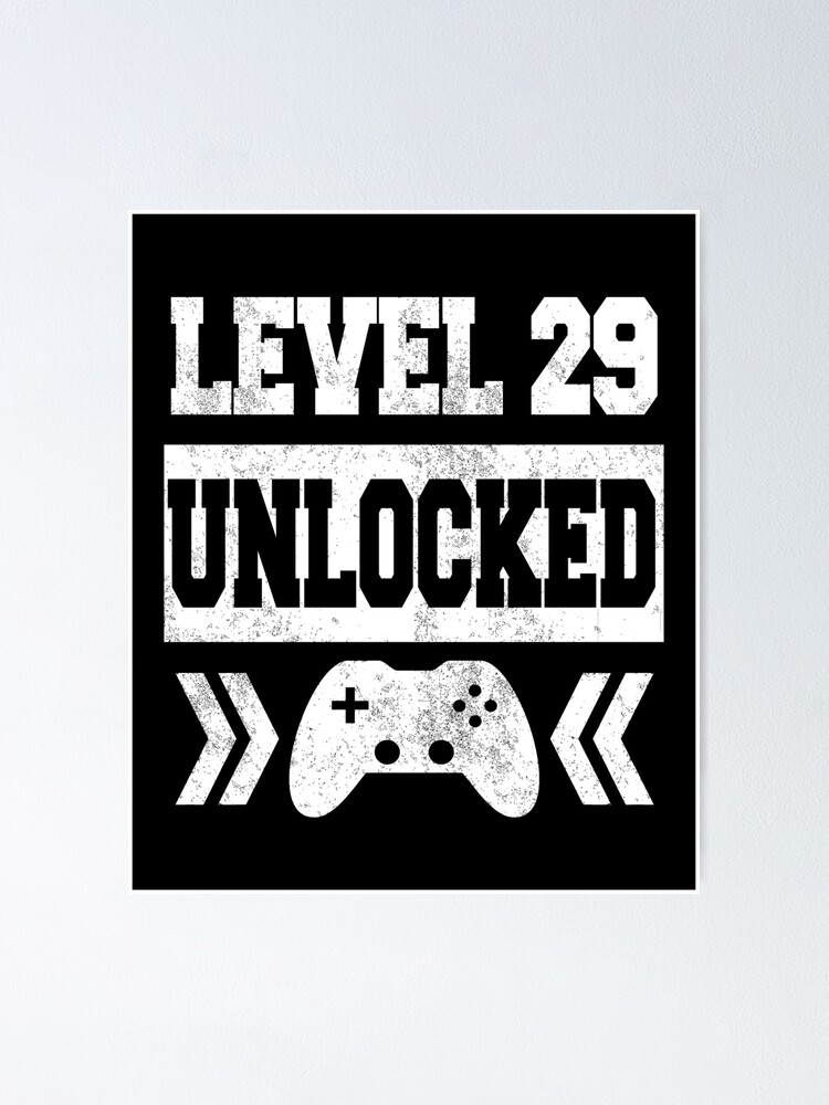 VTMMO Level 29 Unlocked Over The Hill Gamer The 29th Birthday Gift Unisex Tank