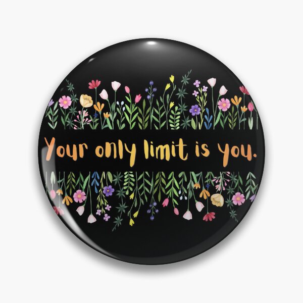 Item preview, Your Only Limit Is You Cute Vintage Flowers Motivational Quote For Entrepreneurs Dreamers And Goal Getters Inspirational Success Mindset Gift designed and sold by Im-Ara.