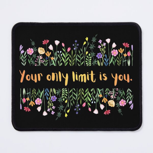 Item preview, Your Only Limit Is You Cute Vintage Flowers Motivational Quote For Entrepreneurs Dreamers And Goal Getters Inspirational Success Mindset Gift designed and sold by Im-Ara.