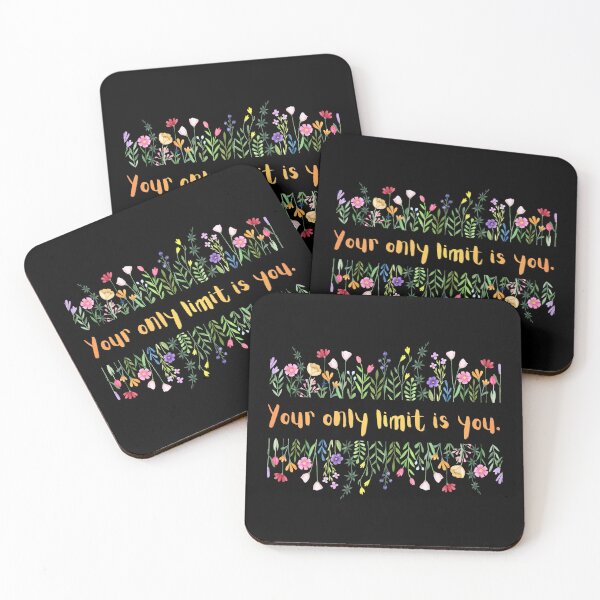 Item preview, Your Only Limit Is You Cute Vintage Flowers Motivational Quote For Entrepreneurs Dreamers And Goal Getters Inspirational Success Mindset Gift designed and sold by Im-Ara.