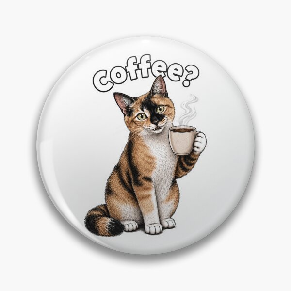 Item preview, Coffee? Funny Calico Cat Lover Design designed and sold by PierniksWorld.