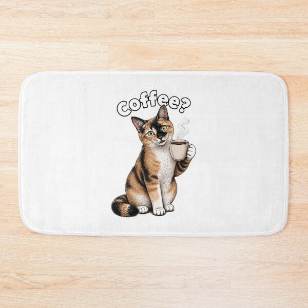 Item preview, Coffee? Funny Calico Cat Lover Design designed and sold by PierniksWorld.