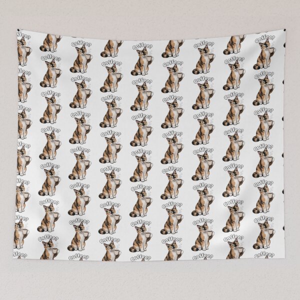 Item preview, Coffee? Funny Calico Cat Lover Design designed and sold by PierniksWorld.