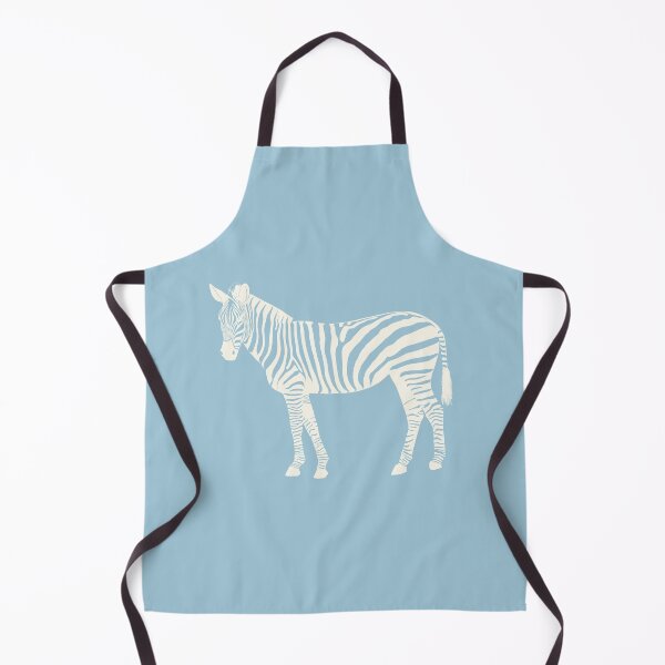 Item preview, Cream Monochrome Zebra on Dusty Blue Scandinavian Style Animal Illustration designed and sold by Nasdigitalart.