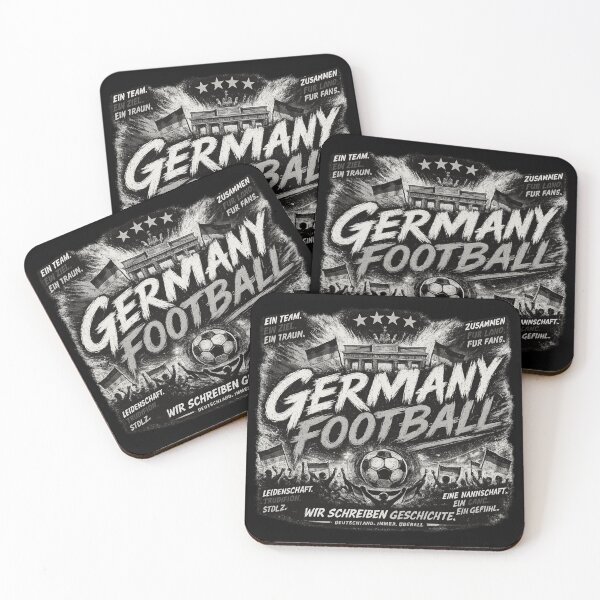 Item preview, Germany Football Black White Typography Design | Modern Soccer Supporter Graphic designed and sold by TKOprintdesigns.