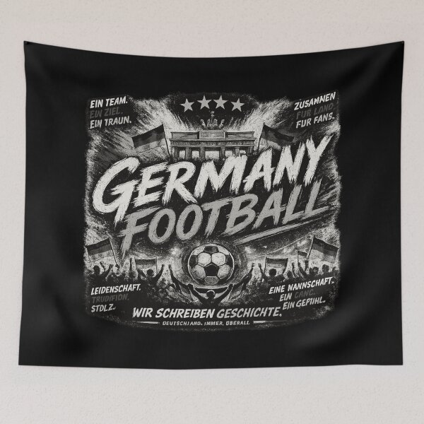 Item preview, Germany Football Black White Typography Design | Modern Soccer Supporter Graphic designed and sold by TKOprintdesigns.