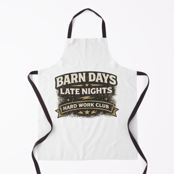 Item preview, Barn Days Late Nights Hard Work Club Vintage Country Aesthetic - Retro Farming and Rural Life Art designed and sold by batoot1.