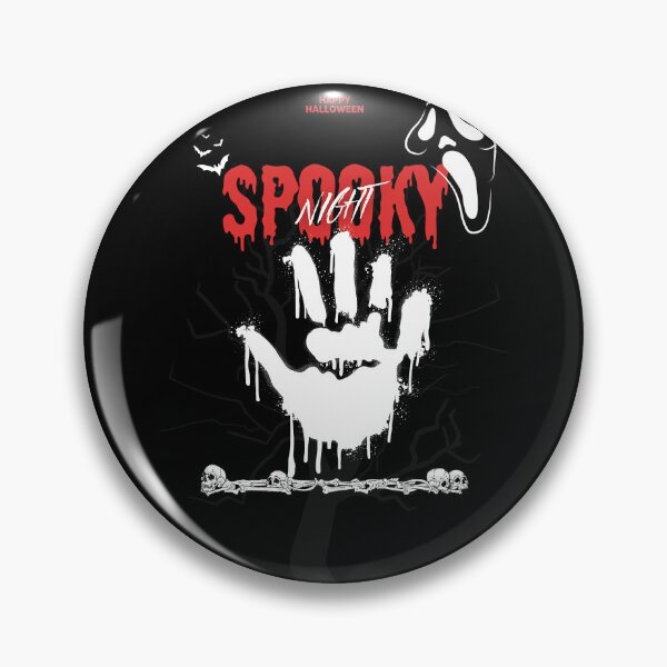 Item preview, Spooky Night - Scream Mask & Dripping Handprint Horror Art designed and sold by PrimalBeastLab.