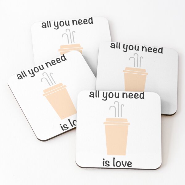 Item preview, hot coffee"all you need is love" designed and sold by chartoot22.