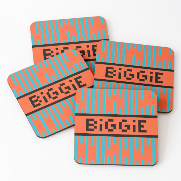 Item preview, BIGGIE — Pixel Art Word | Retro 8-Bit Two-Tone Typography designed and sold by Mouremandier.