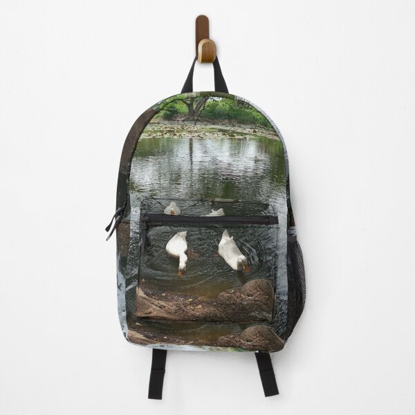 Item preview, White Ducks Swimming in a Peaceful Pond designed and sold by Dollacha.
