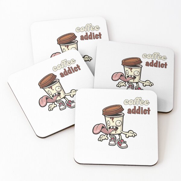 Item preview, Coffee Addict Crazy Coffee Cup Character - Funny Caffeine Lover Design designed and sold by InfiniteOrbit.