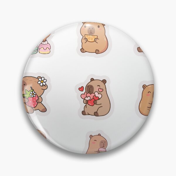 Item preview, CUTE KAWAII CAPYBARA FREINDS STICKER SHEET designed and sold by KAWAII STUDIO NB.
