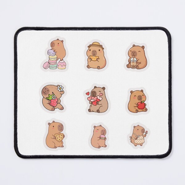 Item preview, CUTE KAWAII CAPYBARA FREINDS STICKER SHEET designed and sold by KAWAII STUDIO NB.