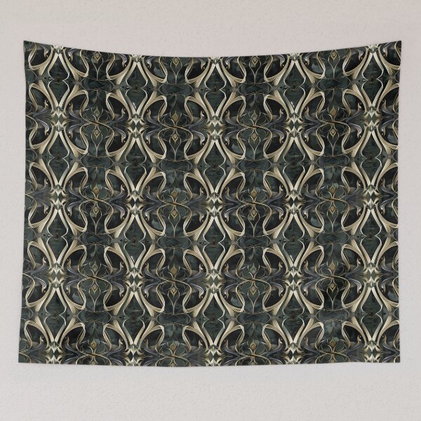 Item preview, Gothic Art Deco Luxury Ornamental Seamless Pattern designed and sold by MegaNovaArt.