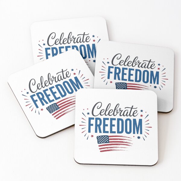 Item preview, Celebrate Freedom – Patriotic American Flag Fourth of July Design designed and sold by DoodloraStudio.