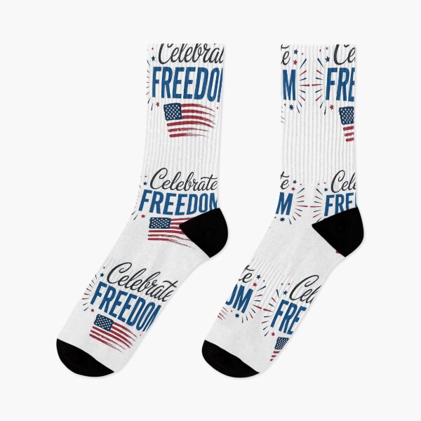 Item preview, Celebrate Freedom – Patriotic American Flag Fourth of July Design designed and sold by DoodloraStudio.