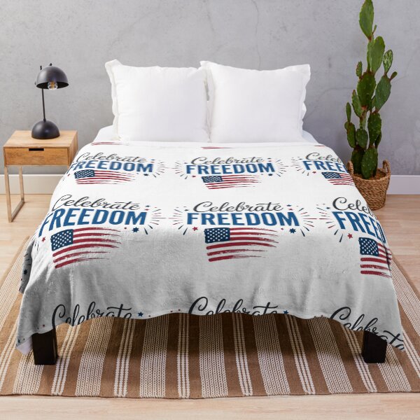 Item preview, Celebrate Freedom – Patriotic American Flag Fourth of July Design designed and sold by DoodloraStudio.