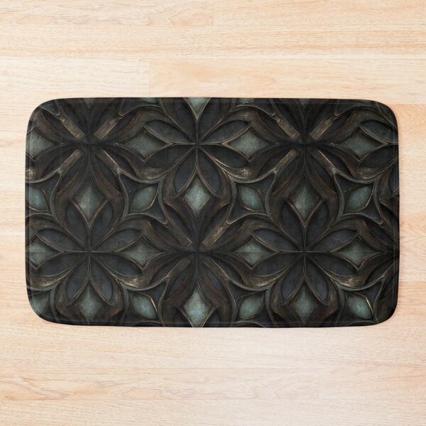 Item preview, Dark Gothic Floral Metal Seamless Pattern designed and sold by MegaNovaArt.