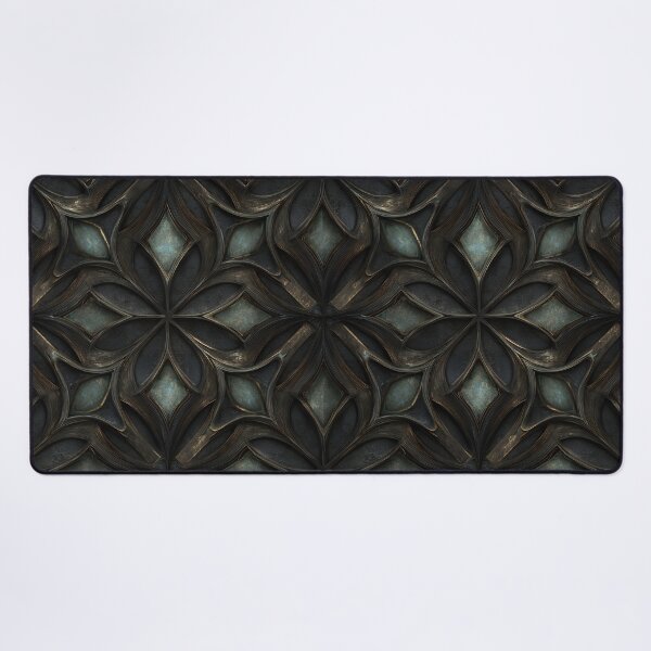 Item preview, Dark Gothic Floral Metal Seamless Pattern designed and sold by MegaNovaArt.