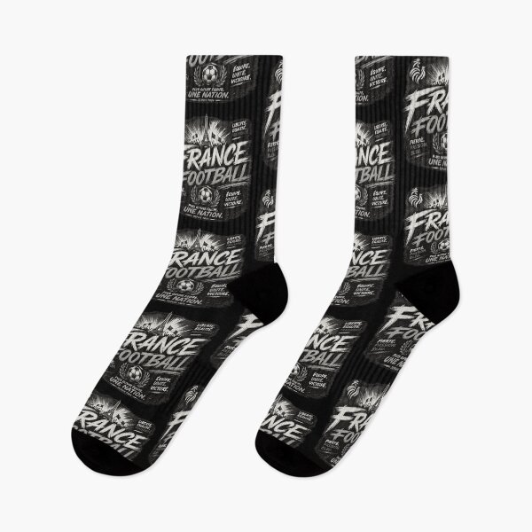 Item preview, France Football Black White Typography Design | Modern National Soccer Artwork designed and sold by TKOprintdesigns.