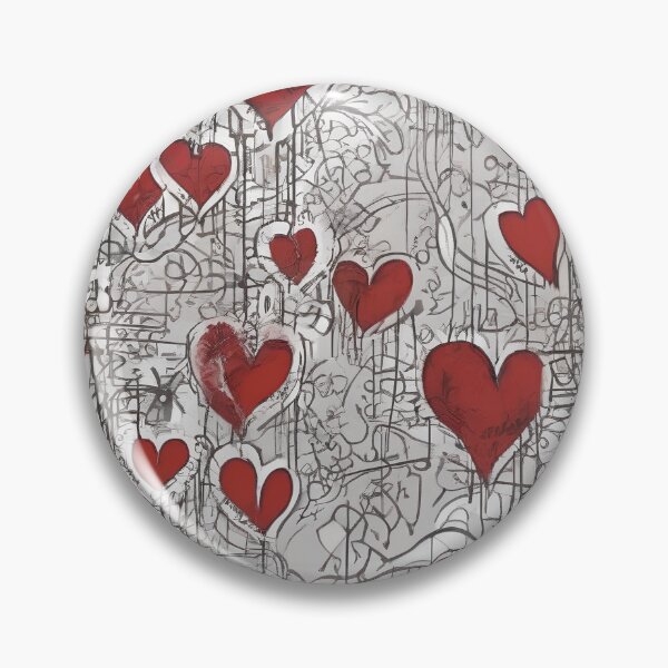 Item preview,  Gothic Symphony – Seamless Dripping Hearts Pattern designed and sold by UmSkelig834.